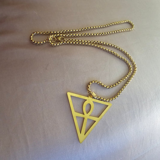 Triangle Ankh Necklace