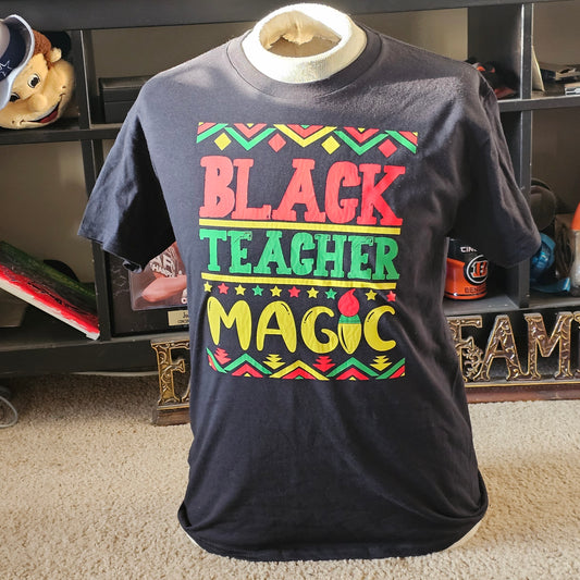 Black teacher magic tshirt - Beauty by Dani
