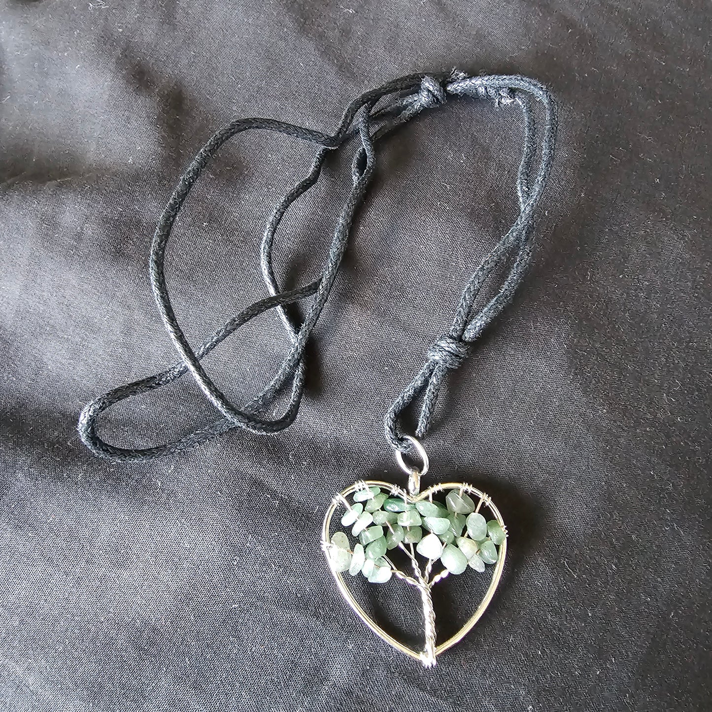 Heart Tree Gem Necklace