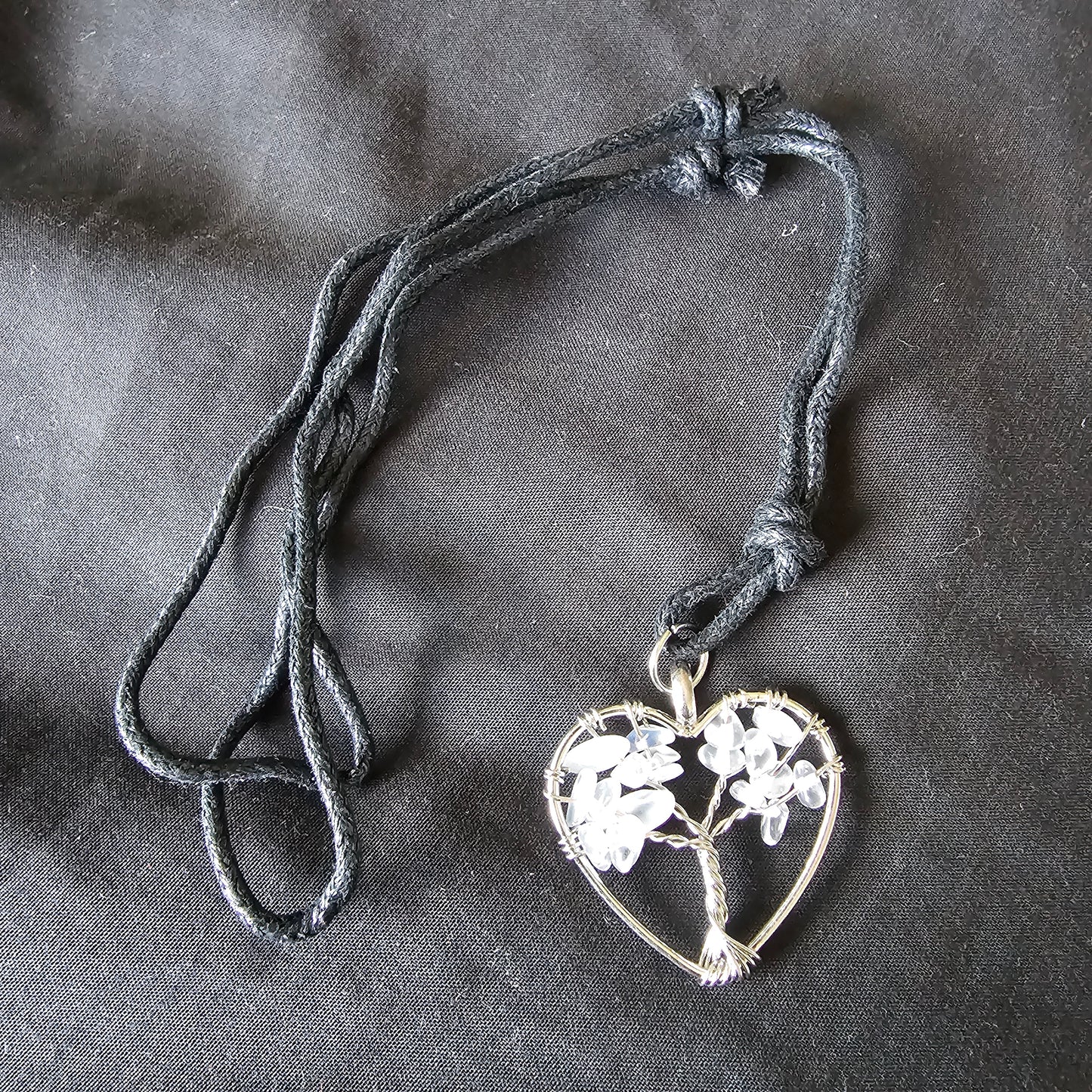 Heart Tree Gem Necklace