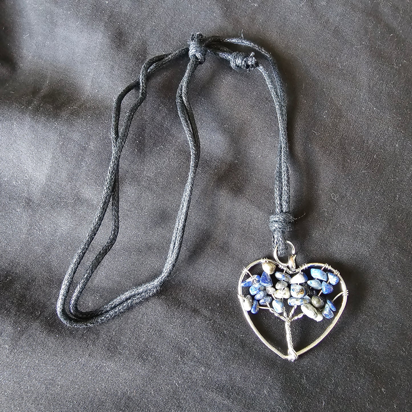 Heart Tree Gem Necklace