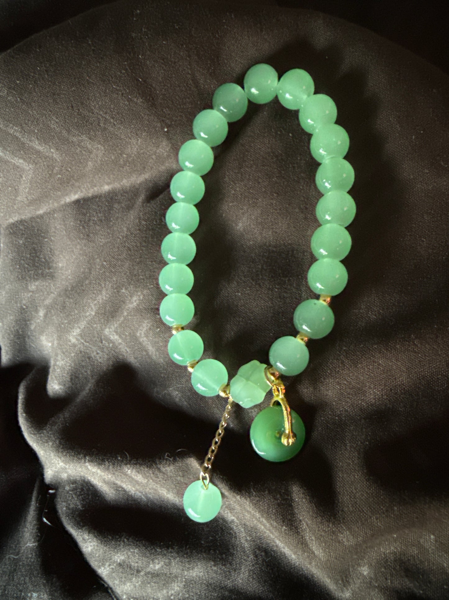 Jade Charm Bracelets with 8mm Beads