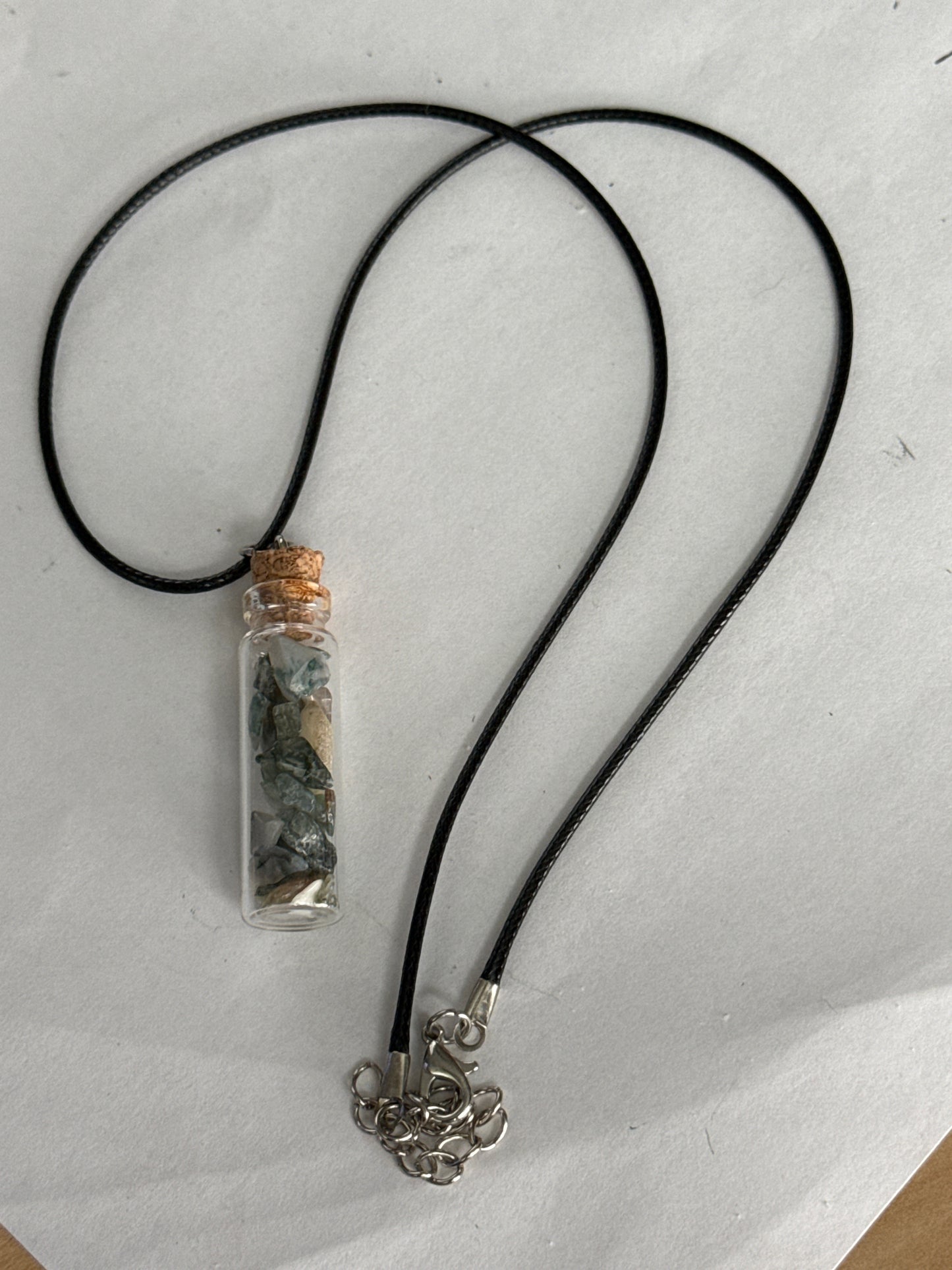Tree Agate Bottle Necklace