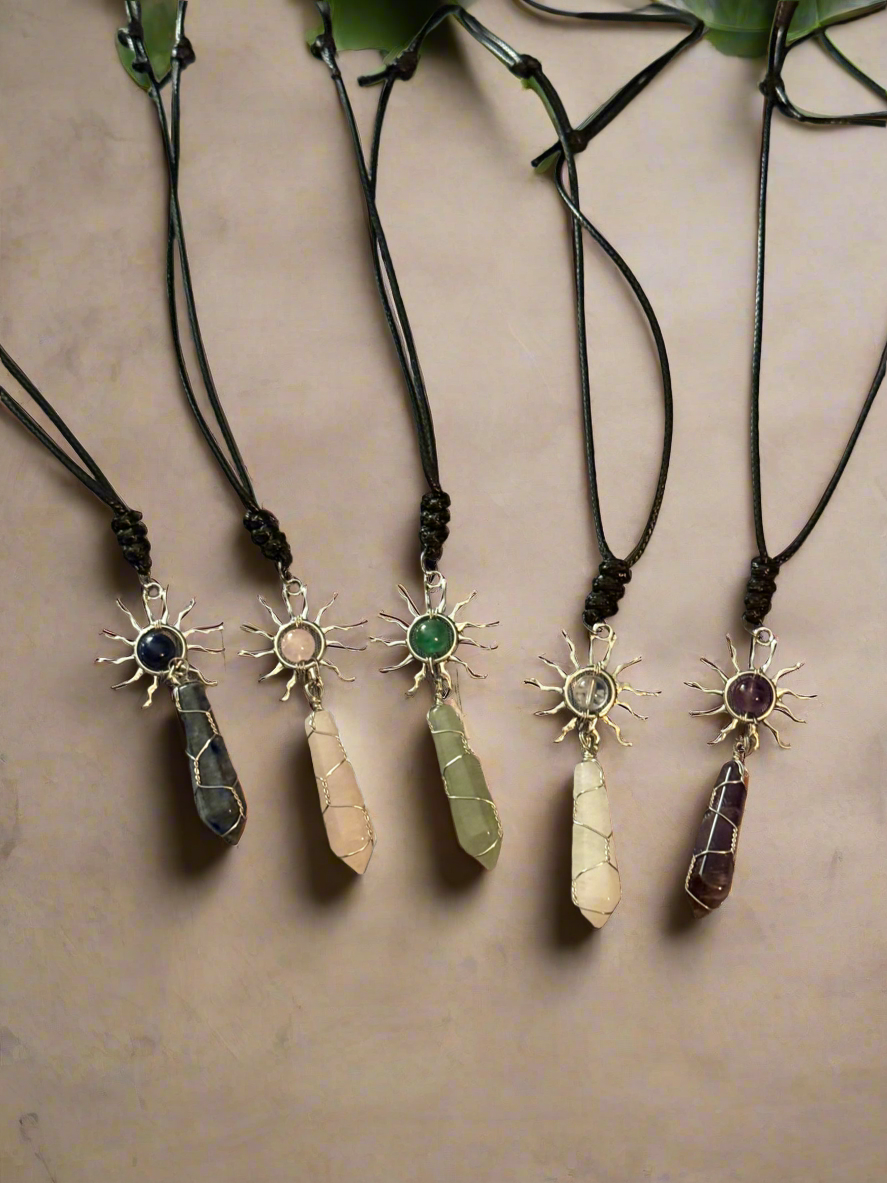 Sun Gem Adjustable Necklace
