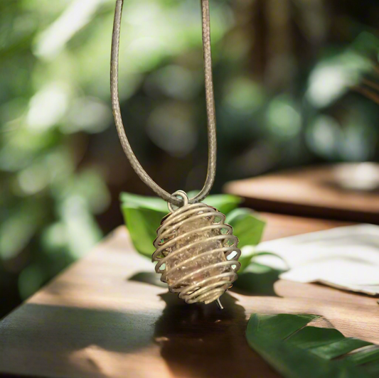 Healing Amber Pendant Necklace