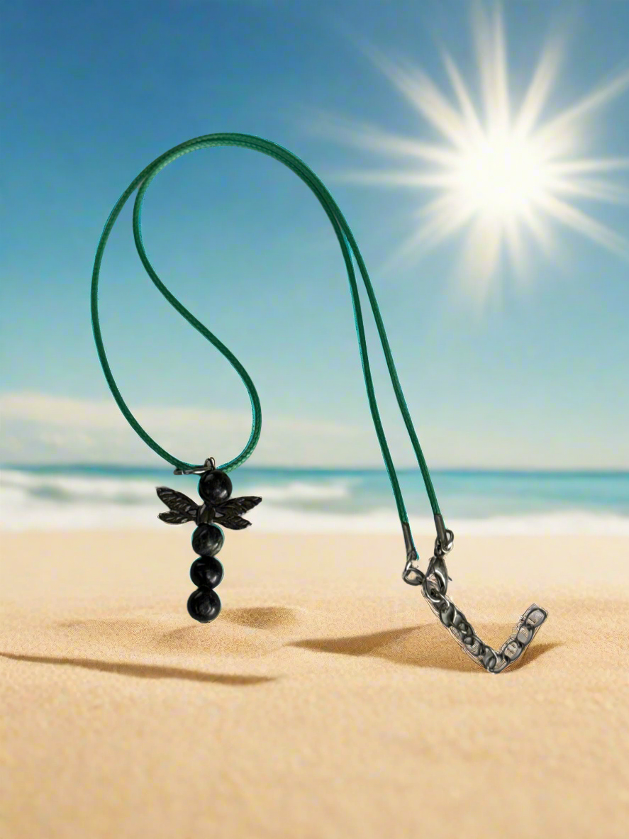 Jasper Dragonfly Necklace