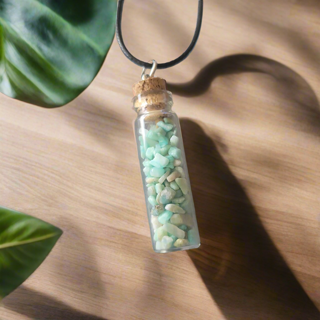 Amazonite Bottle Necklace
