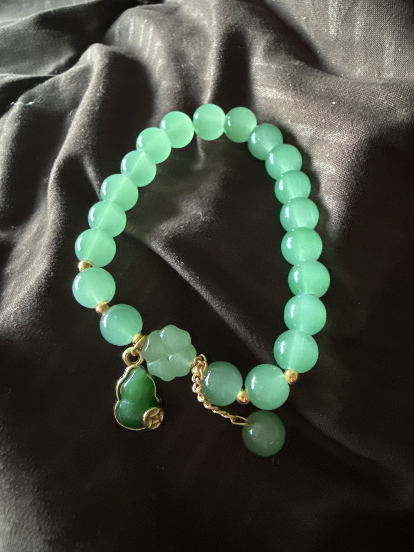 Jade Charm Bracelets with 8mm Beads