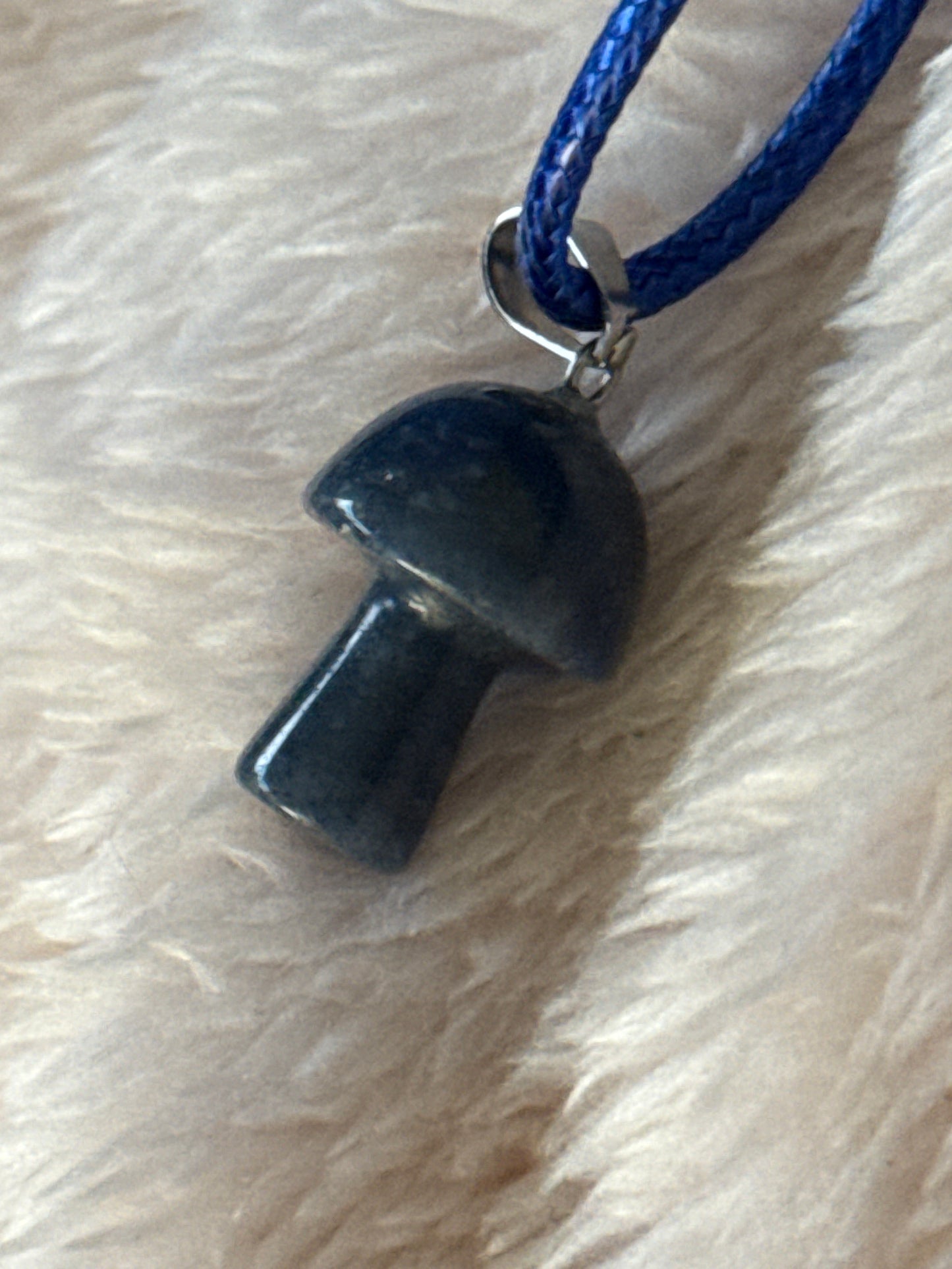 Mushroom Gemstone Necklace - Unique Healing Accessory