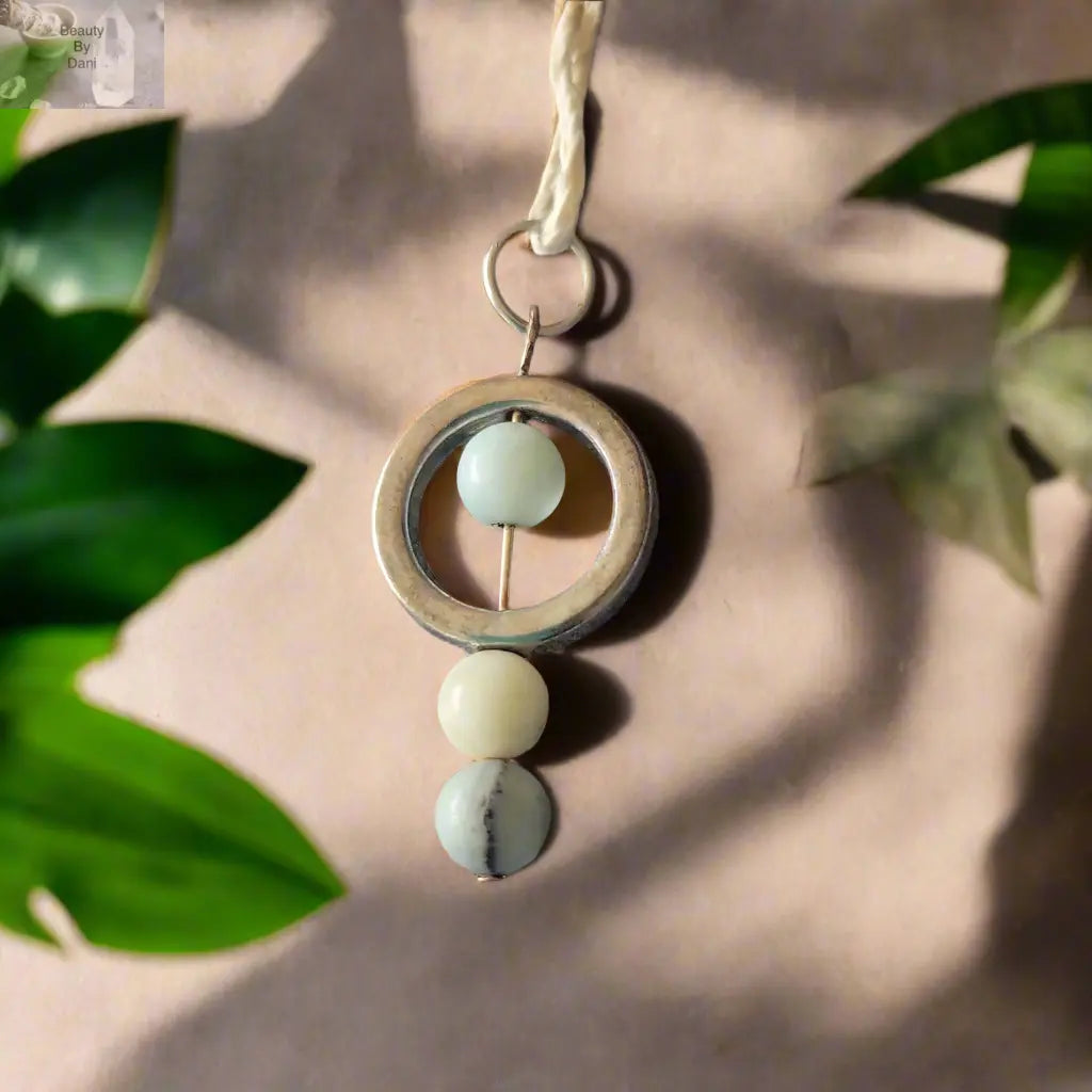 Amazonite Bead Necklace - Heart Chakra Energy Beauty by Dani