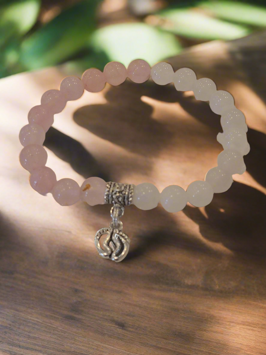 Rose Quartz and Moonstone Bracelet