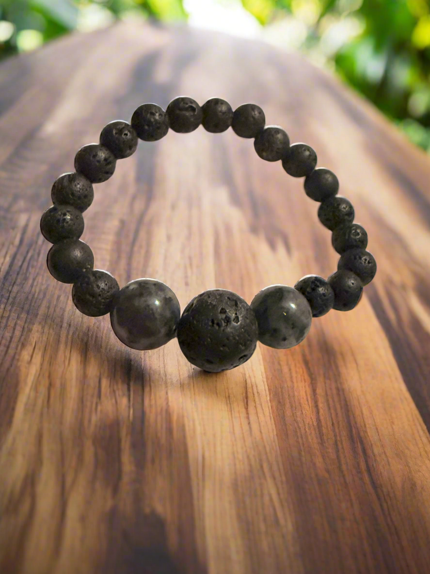 Lava and Gem Bracelet