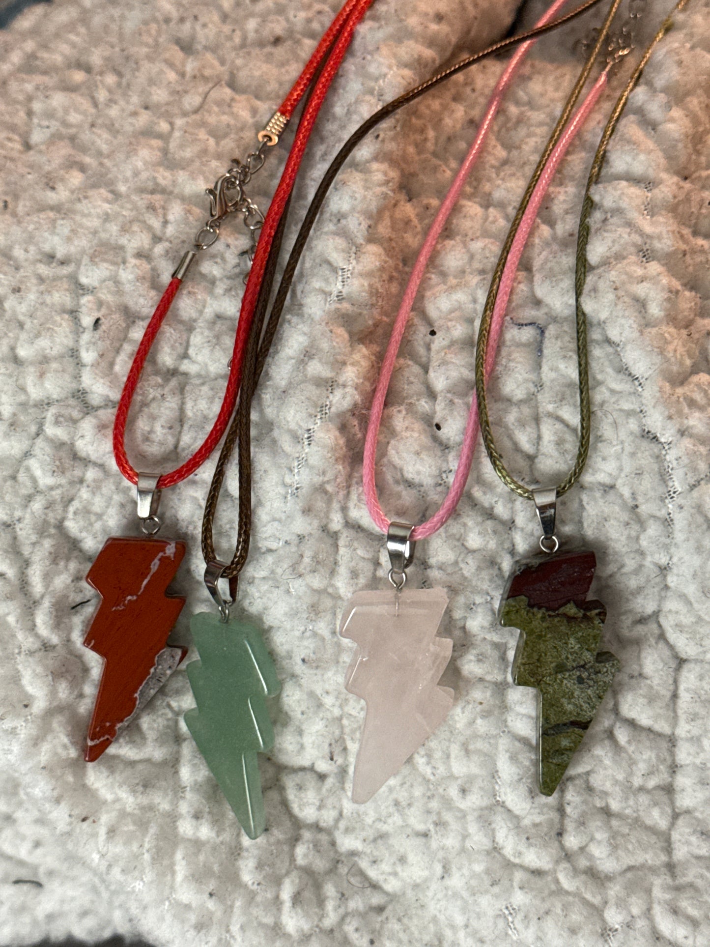 Gem Lightning Bolt Necklace