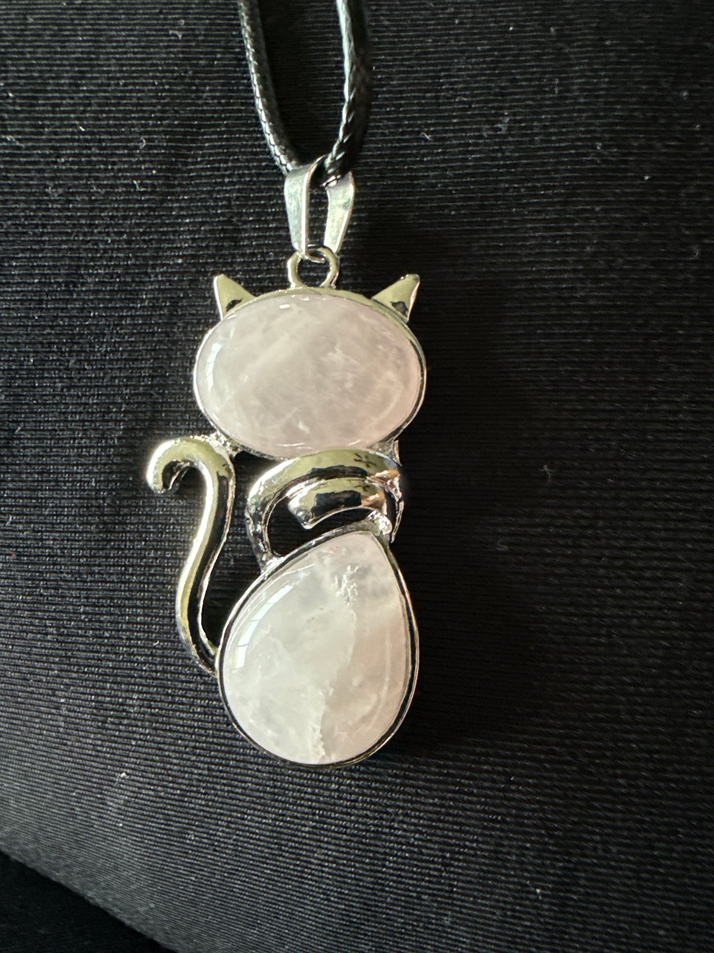 Gemstone Cat Necklace