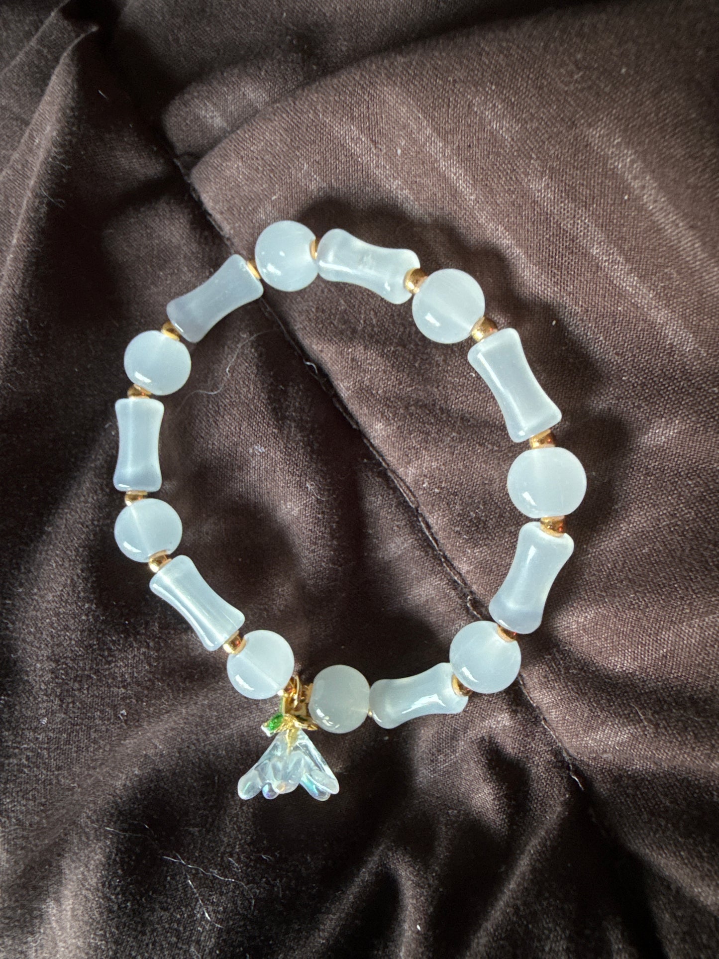 Jade Charm Bracelets with 8mm Beads