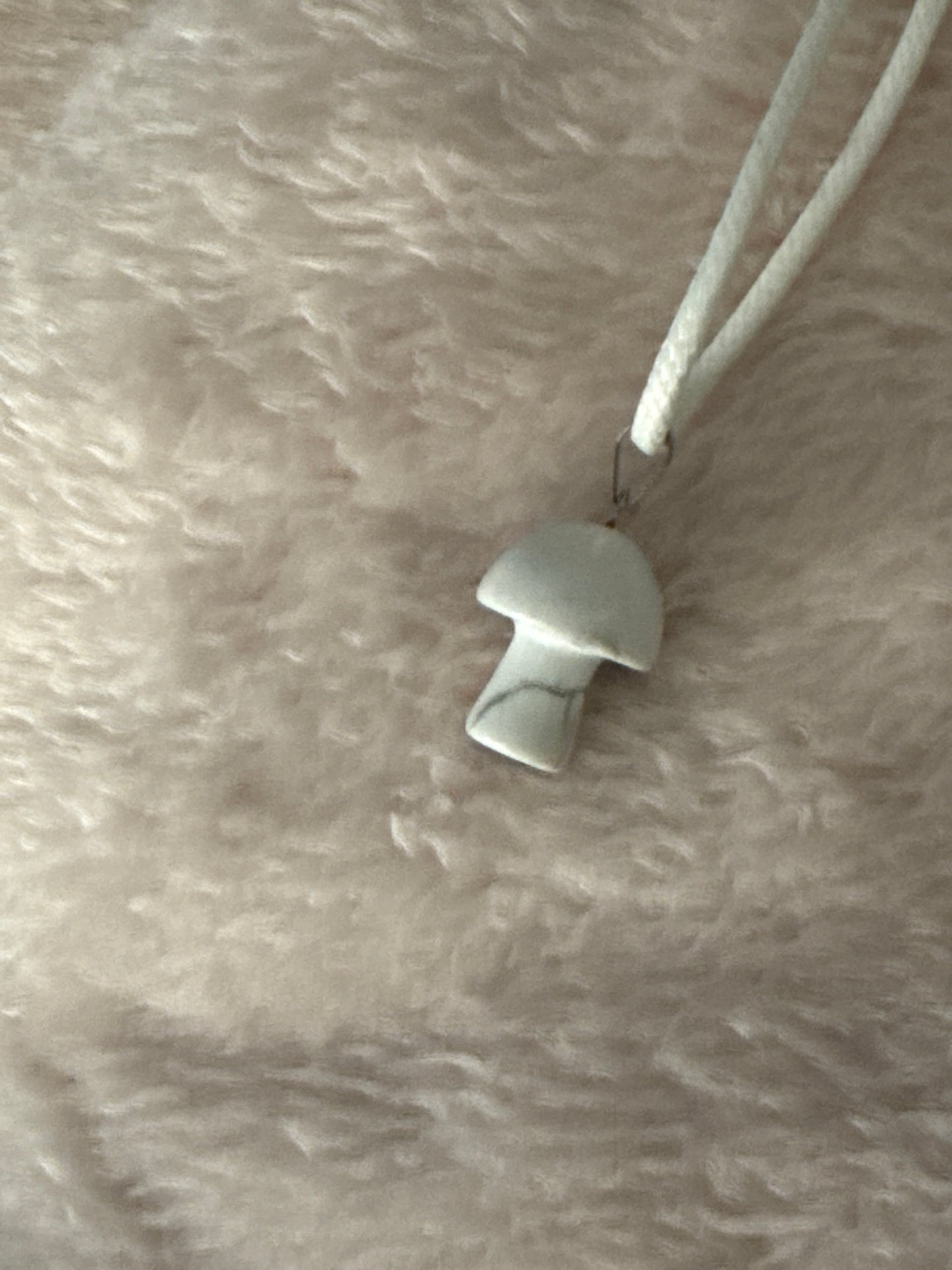 Mushroom Gemstone Necklace - Unique Healing Accessory