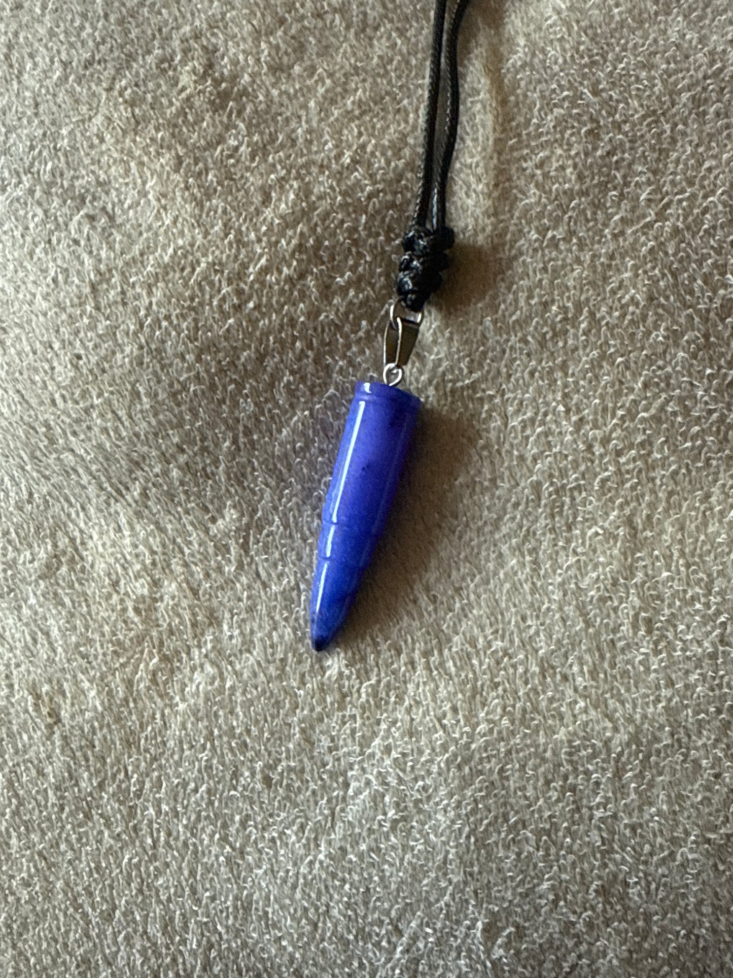 Ridged Gem Point Necklace