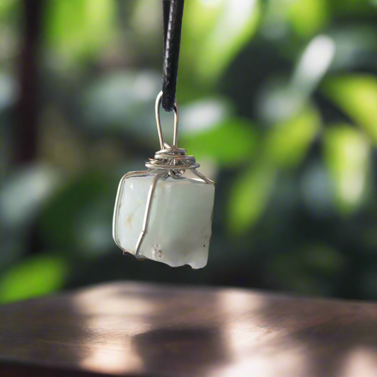 Aquamarine Necklace - 18in Healing Gemstone Jewelry