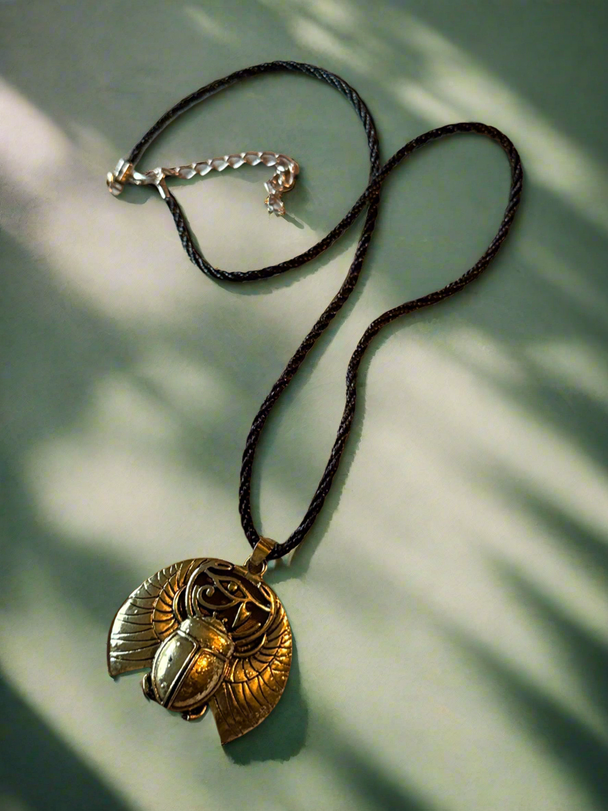 Stainless Steel Scarab Necklace