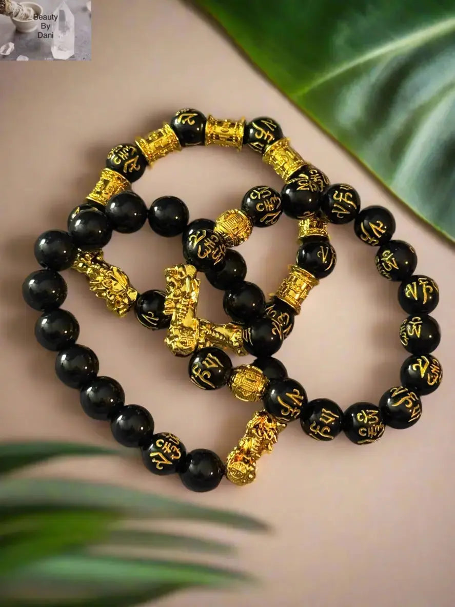 Feng Shui Bracelet with Stainless Steel Spacers Beauty by Dani