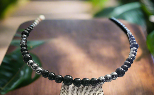 Blackstone and Hematite necklace