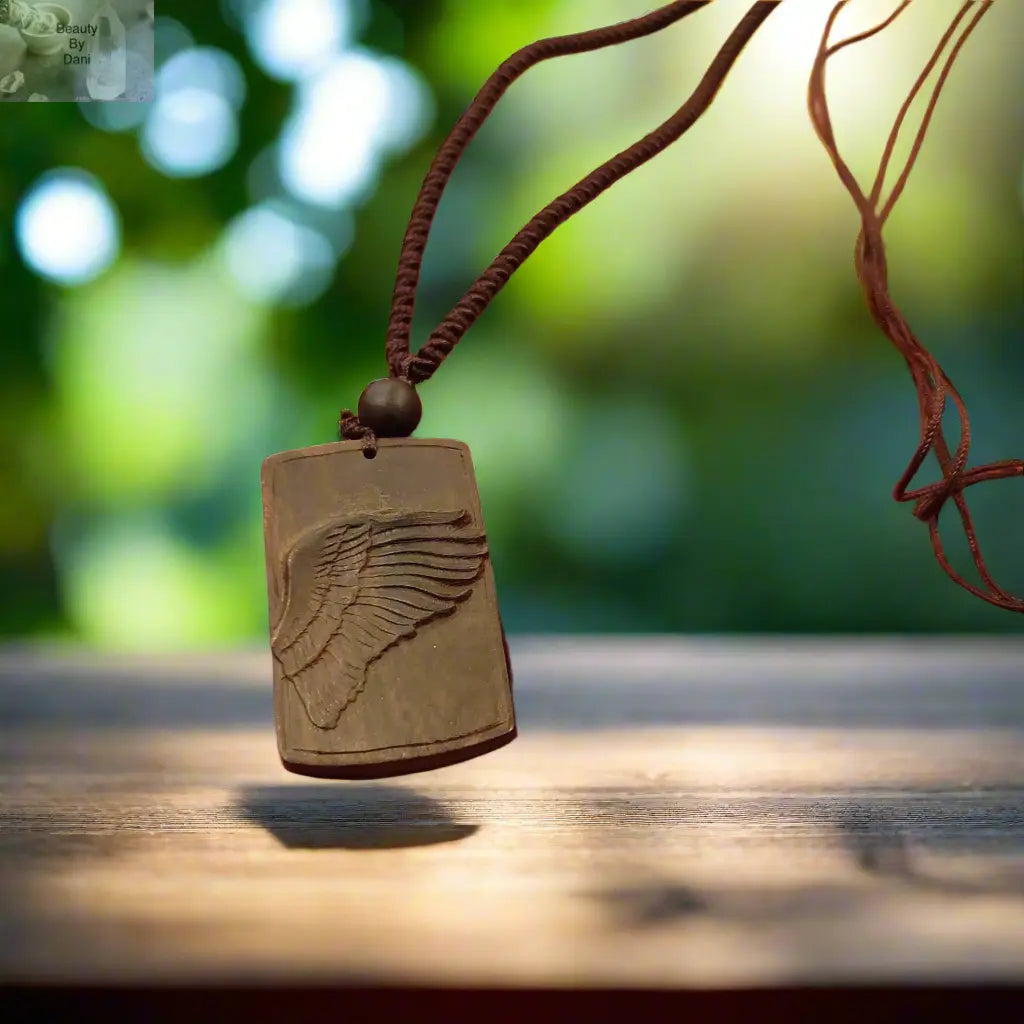 Handcrafted Wooden Wing Necklace Beauty by Dani Gems and More