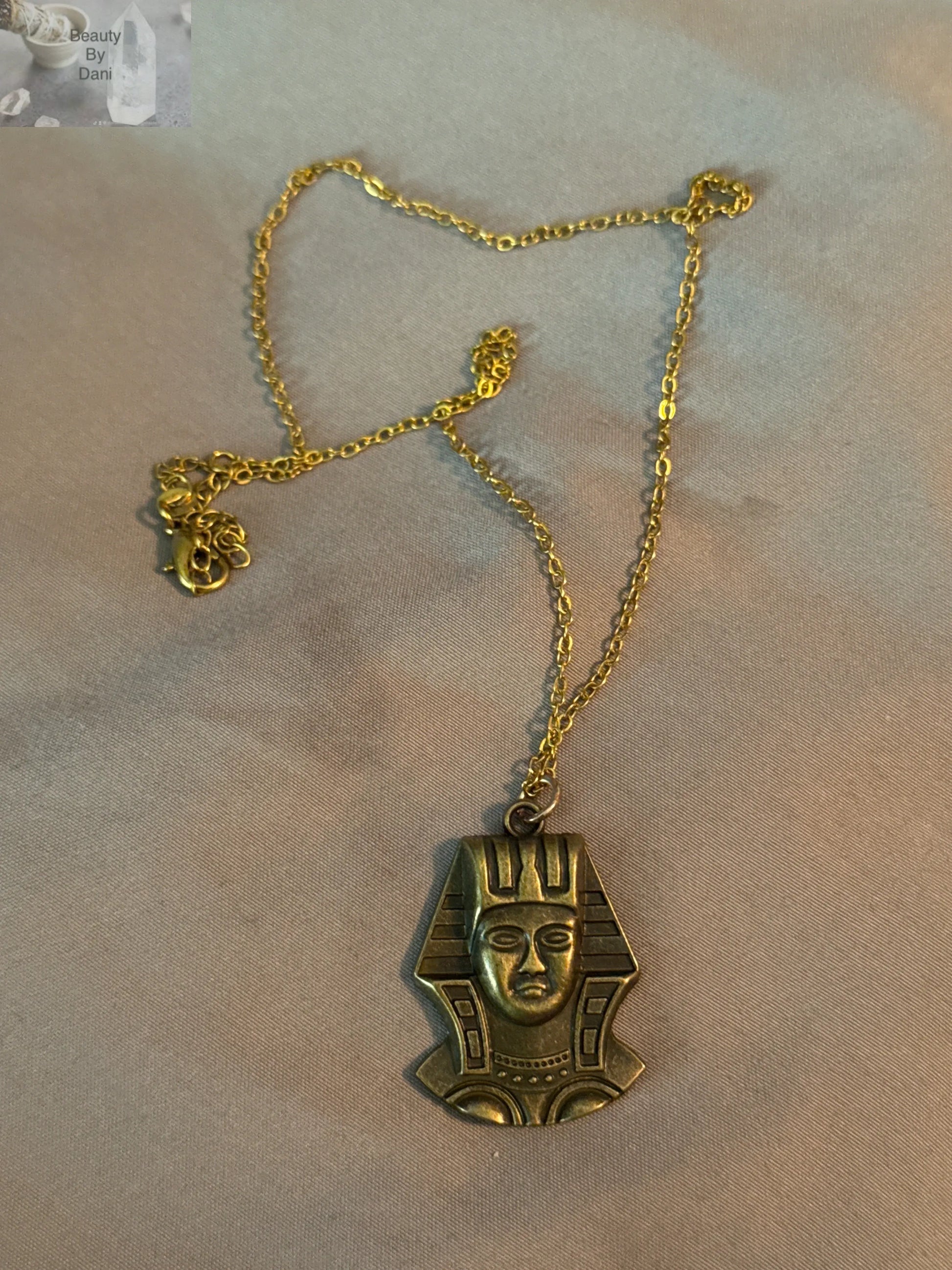 Pharaoh Necklace in Stainless Steel Beauty by Dani