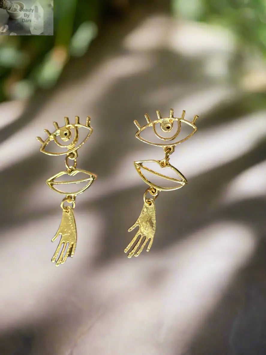 Art Deco Stainless Steel Earrings Beauty by Dani