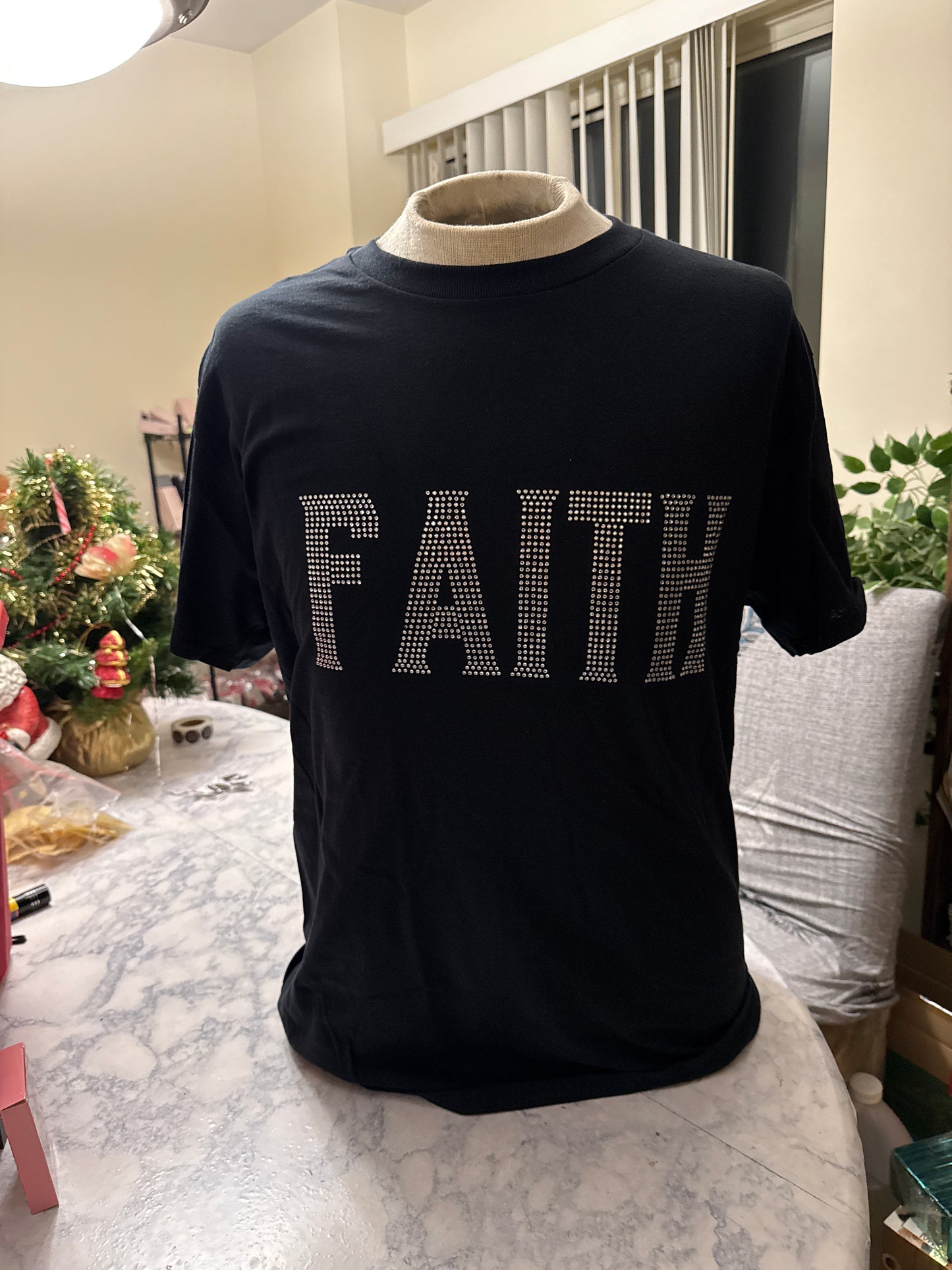 Faith Rhinestone Tshirt