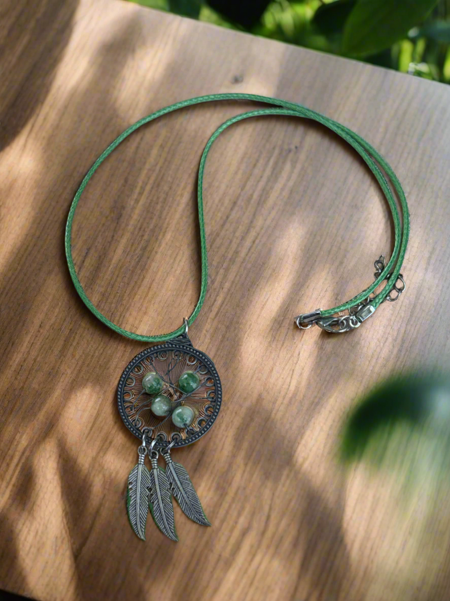 Jasper Dreamcatcher Necklace