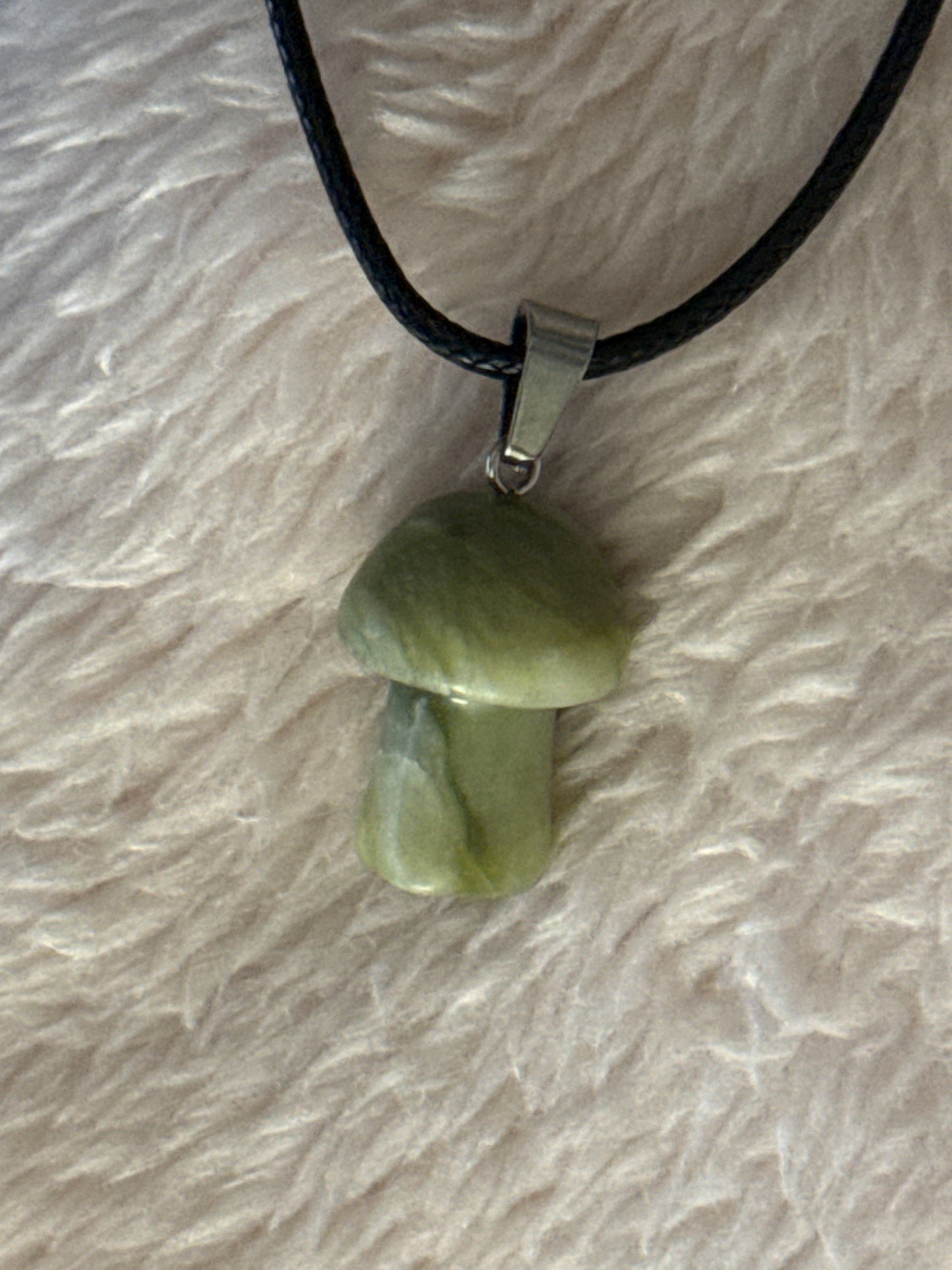 Mushroom Gemstone Necklace - Unique Healing Accessory