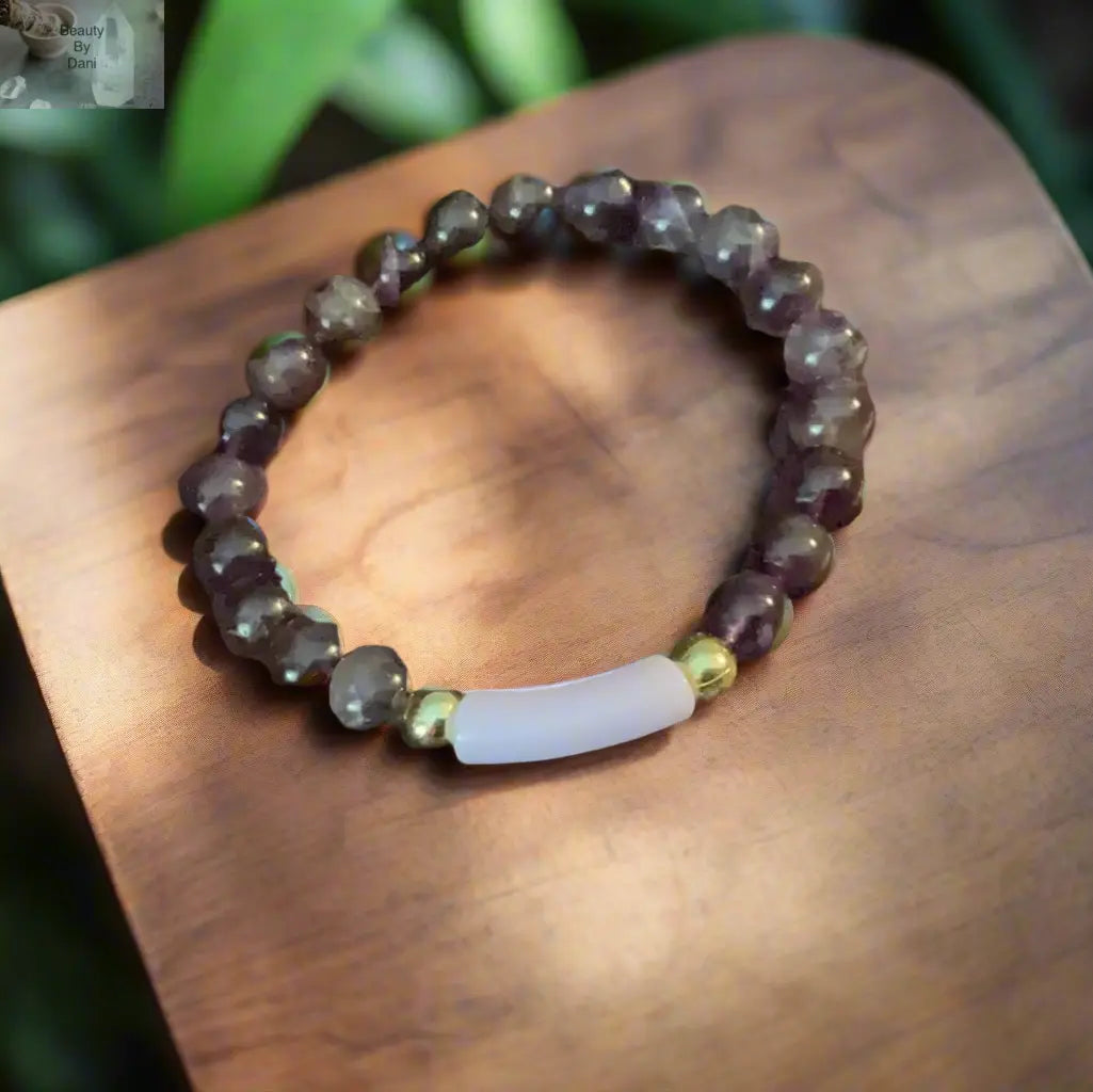 Natural Amethyst Bracelet - 8mm Healing Gemstone Beauty by Dani