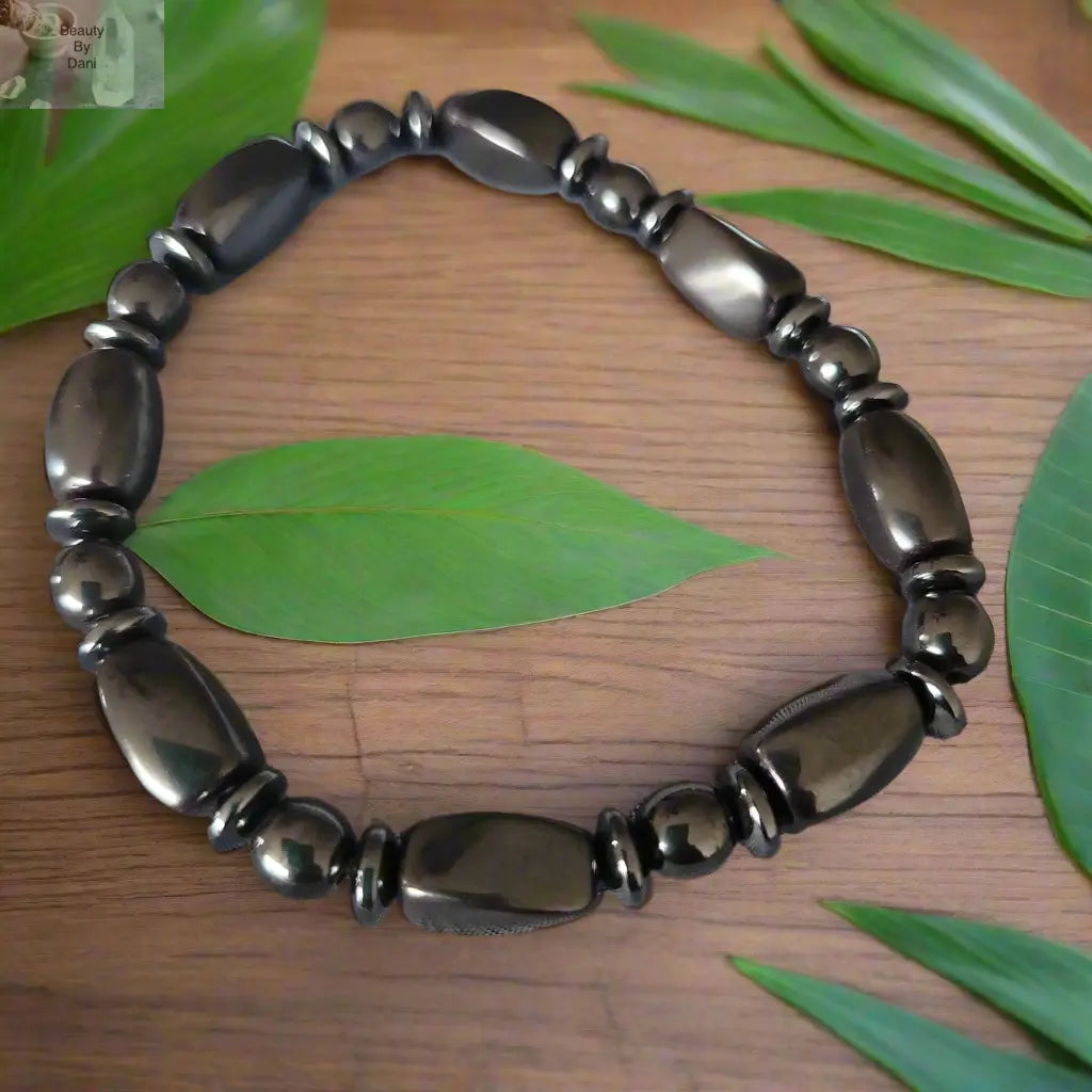 Hematite Healing Bracelet for Grounding and Balance Beauty by Dani Gems and More