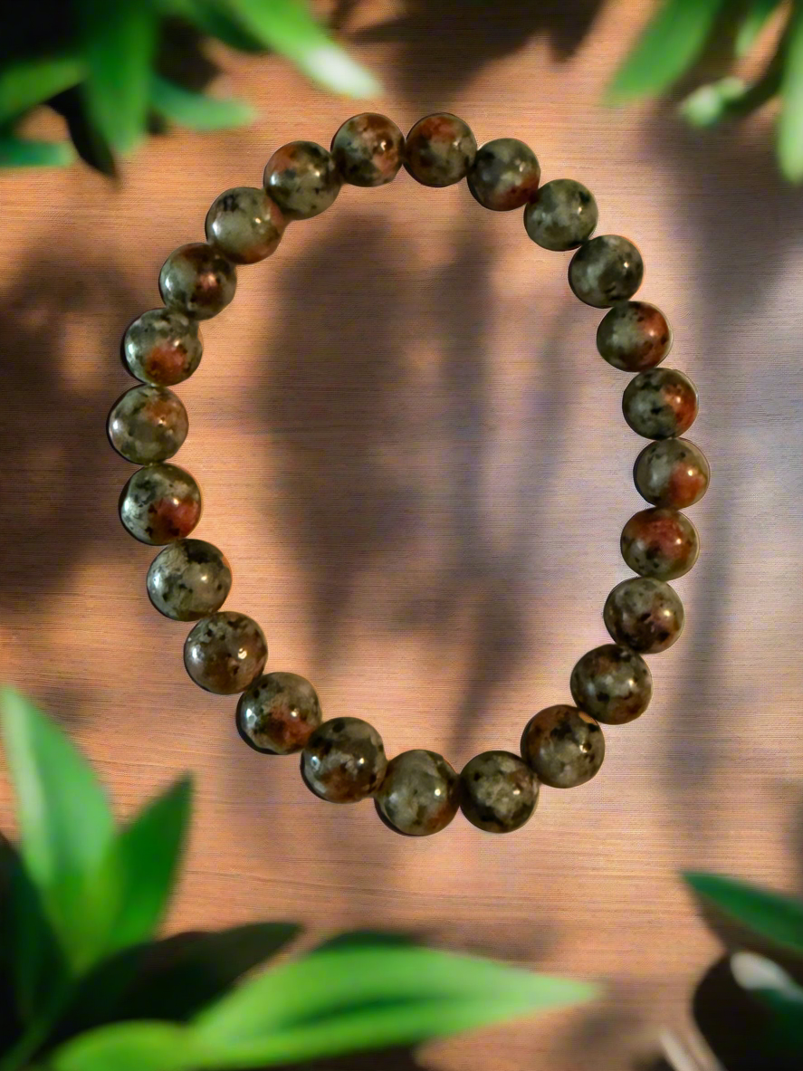 Unakite Bracelet for Balance and Healing