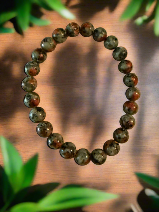 Unakite Bracelet for Balance and Healing