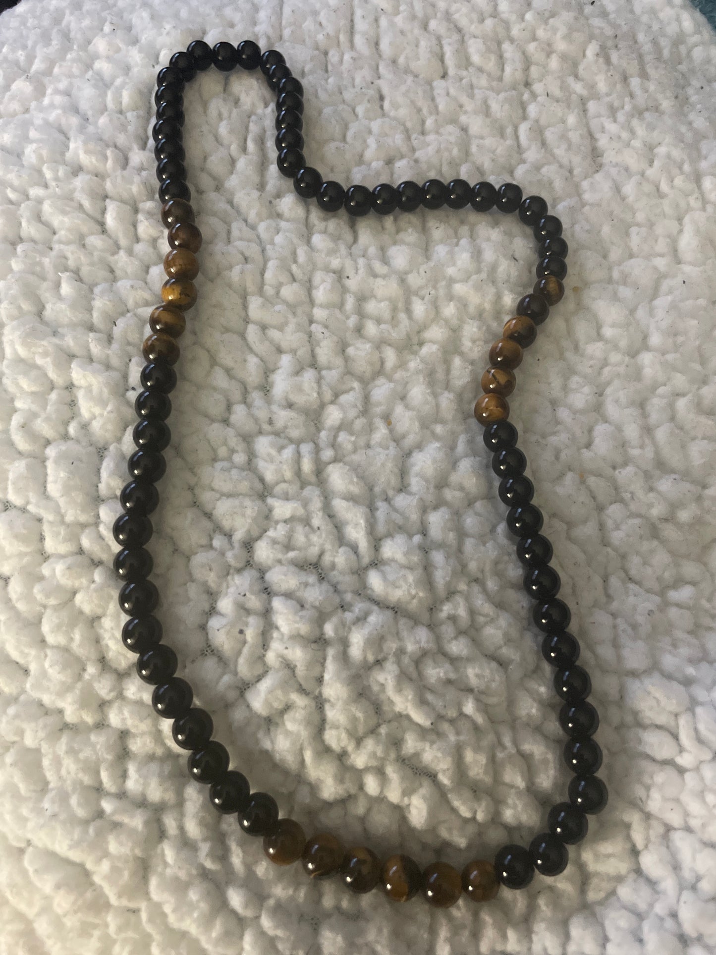 Onyx and Tiger's Eye Necklace - Beauty by Dani