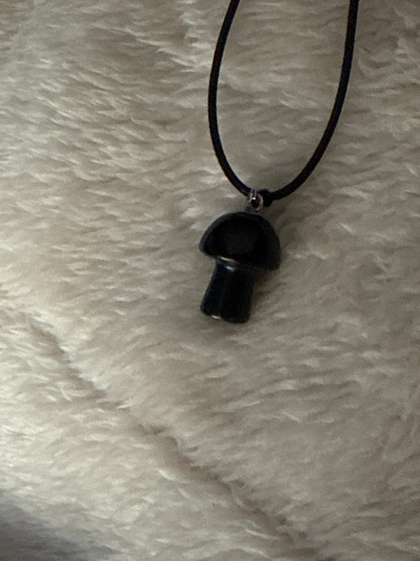 Mushroom Gemstone Necklace - Unique Healing Accessory