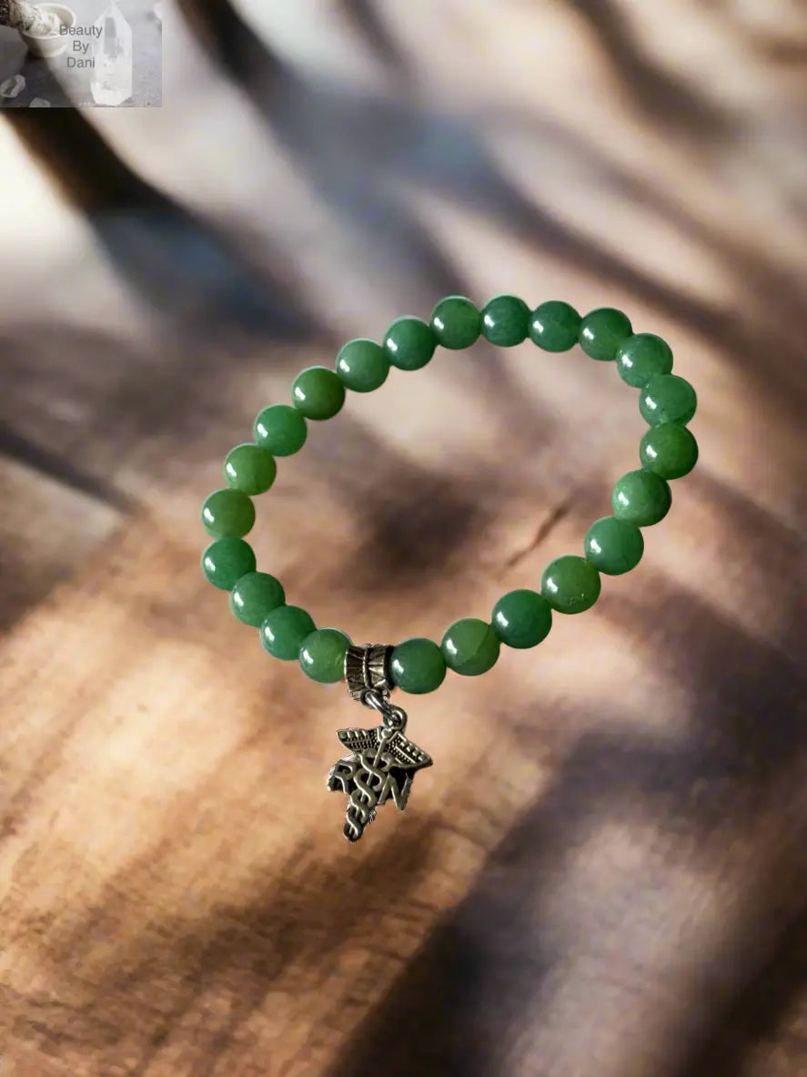 Aventurine RN Bracelet - 8mm Beads Beauty by Dani