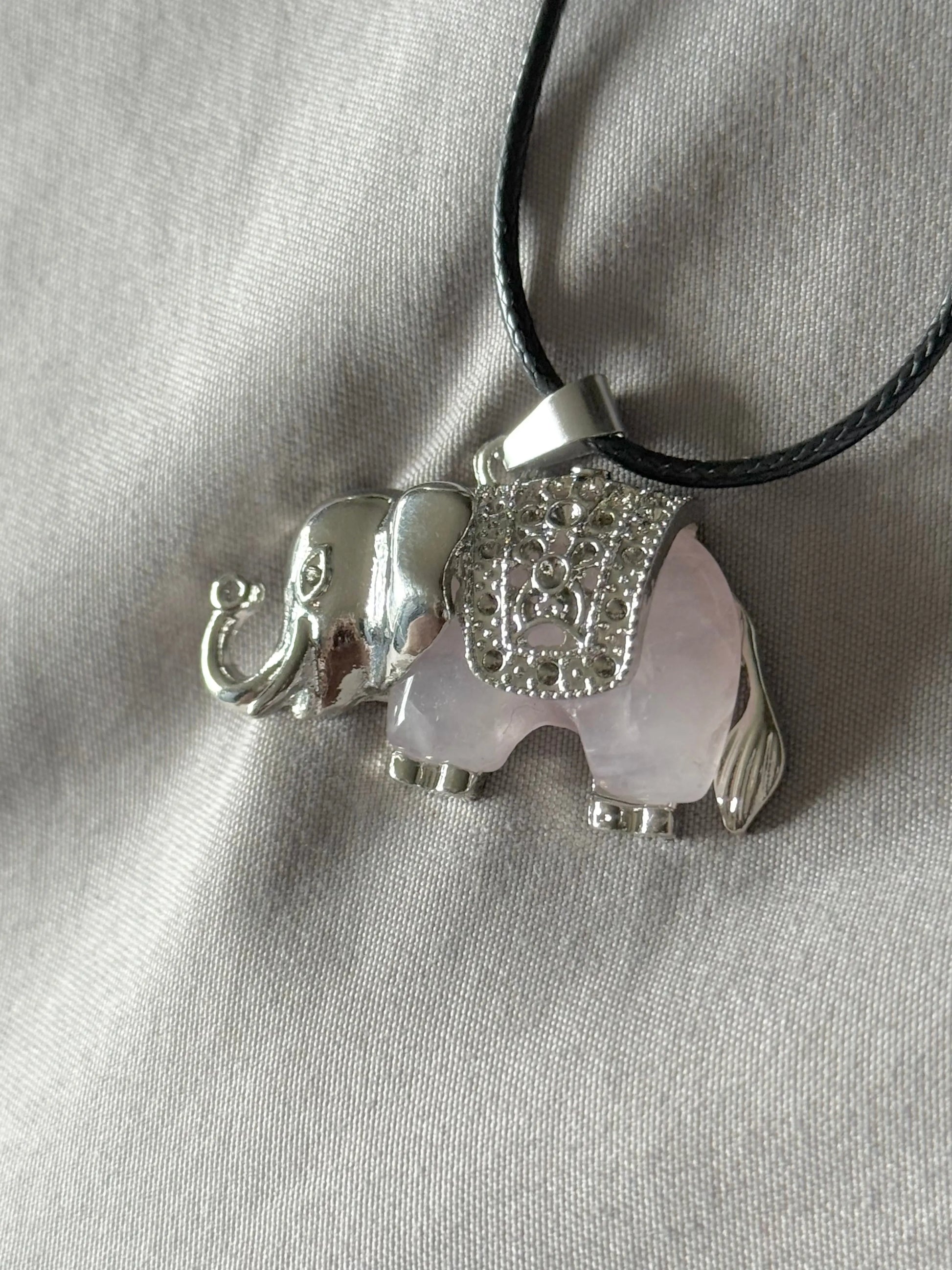 Elephant Gemstone Necklace Beauty by Dani