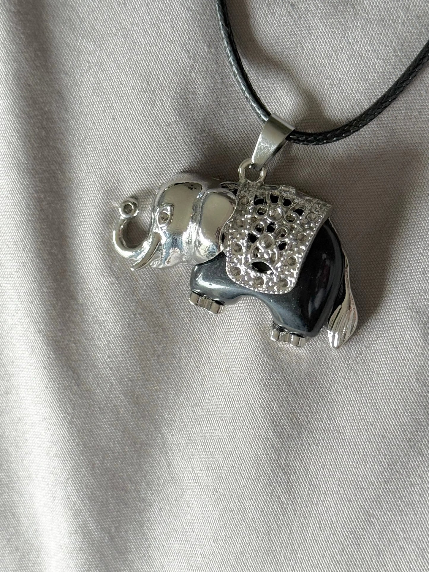 Elephant Gemstone Necklace Beauty by Dani