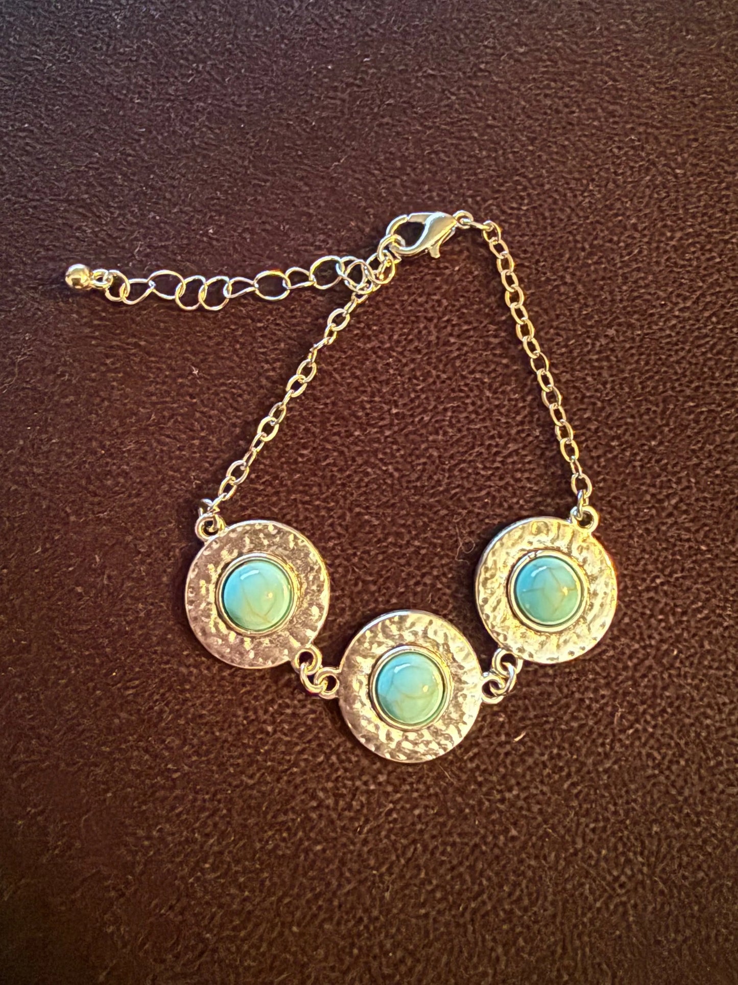 Turquoise Stainless Steel Bangle Bracelets Beauty by Dani