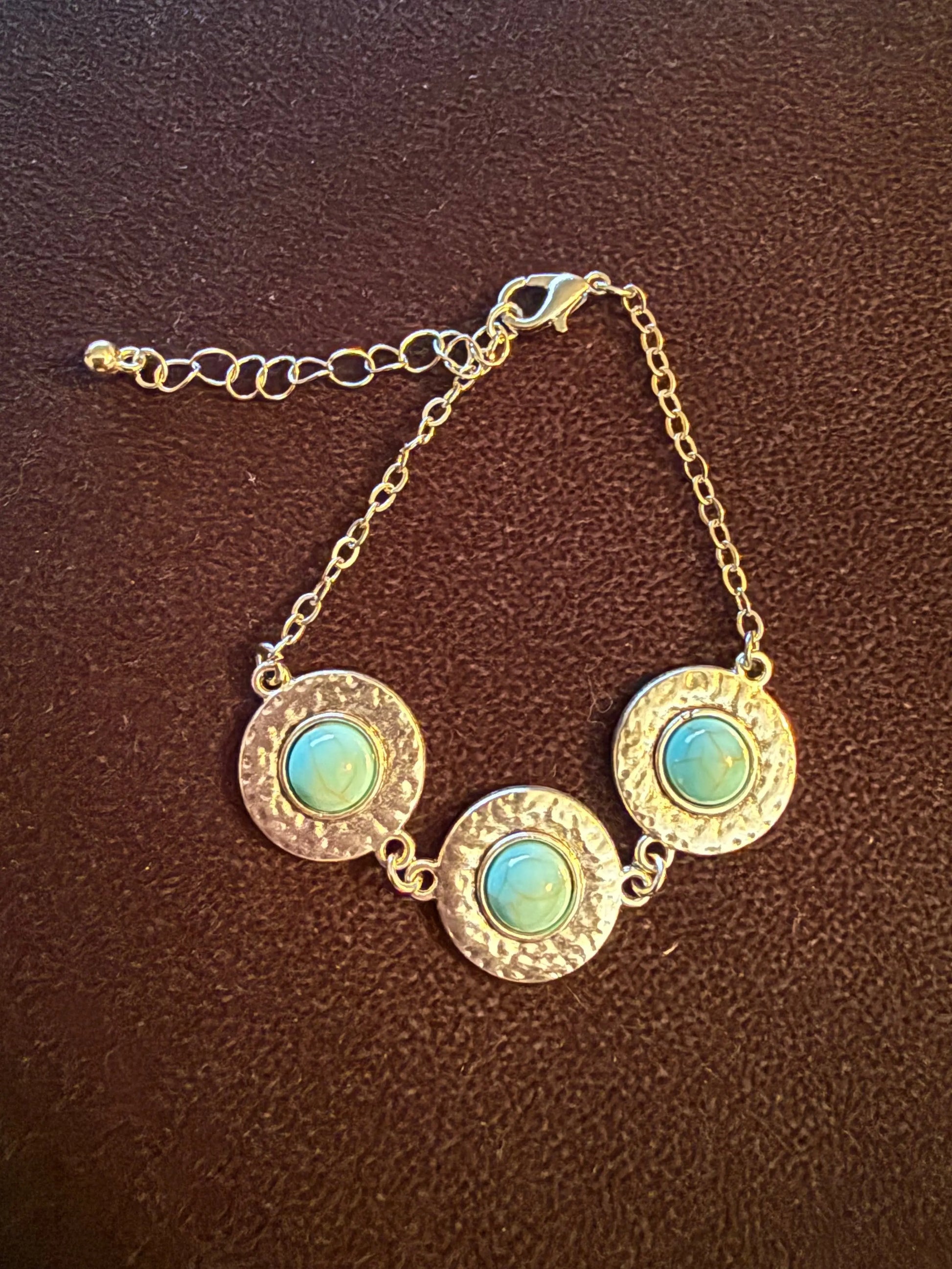 Turquoise Stainless Steel Bangle Bracelets Beauty by Dani