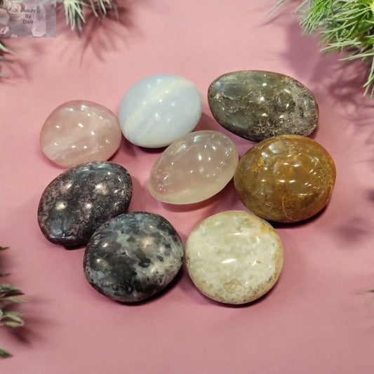 Assorted Gemstone Palm Stones