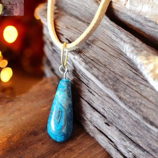 Blue Apatite Manifestation Necklace