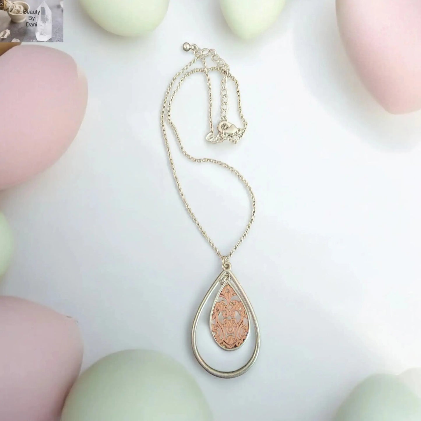 Elegant Stainless Steel Necklace Beauty by Dani Gems and More