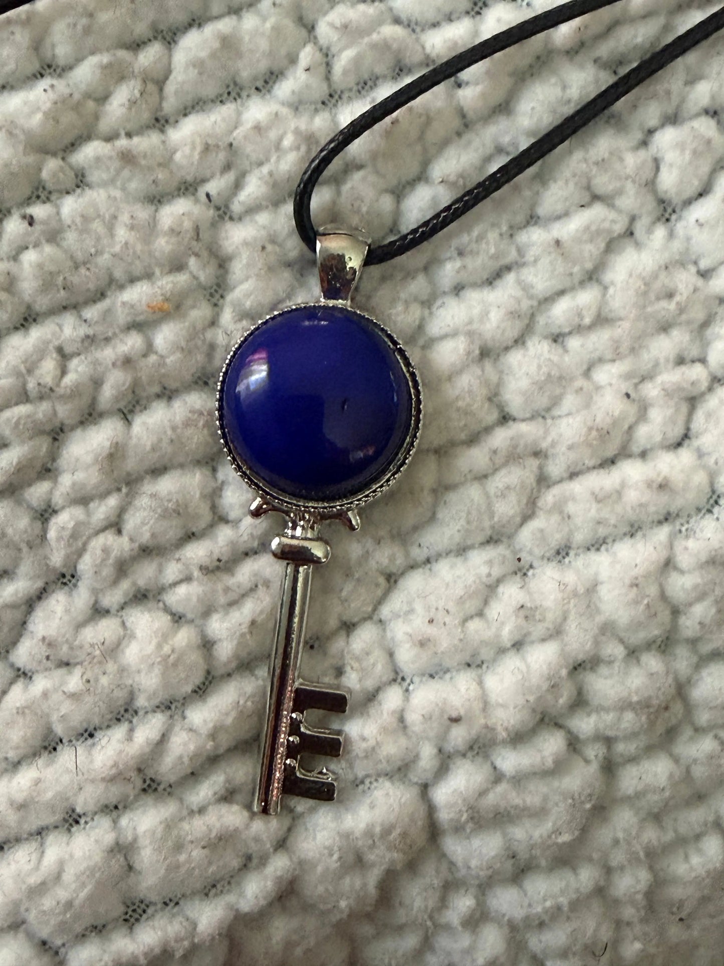Gemstone Key Necklace