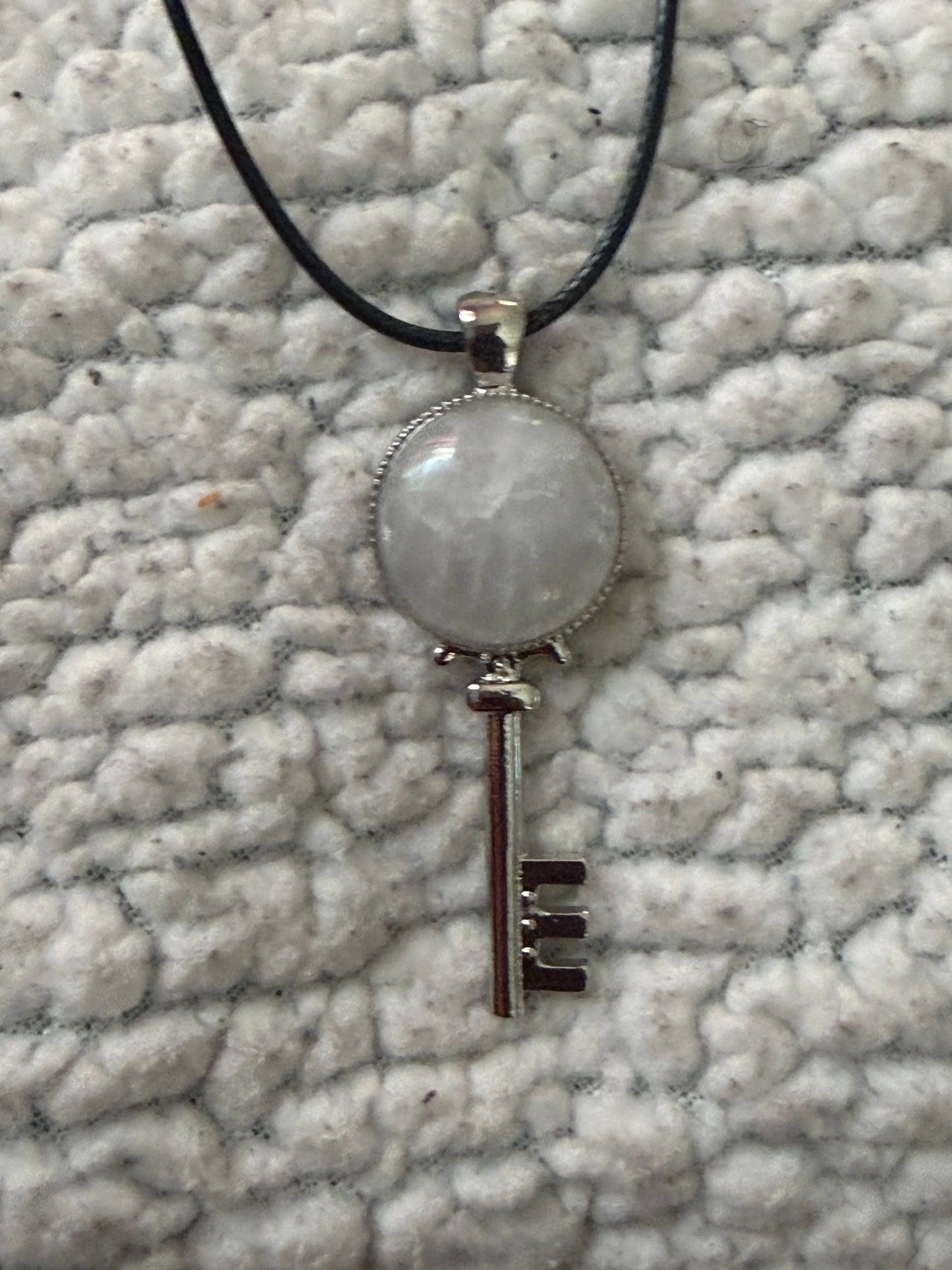 Gemstone Key Necklace