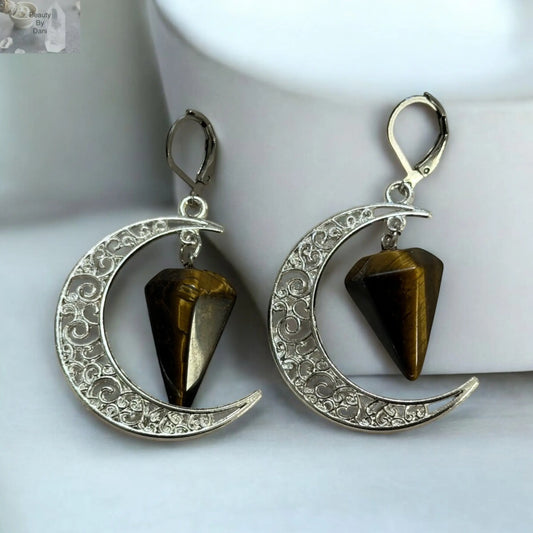 Tiger’s Eye Necklace and Earrings