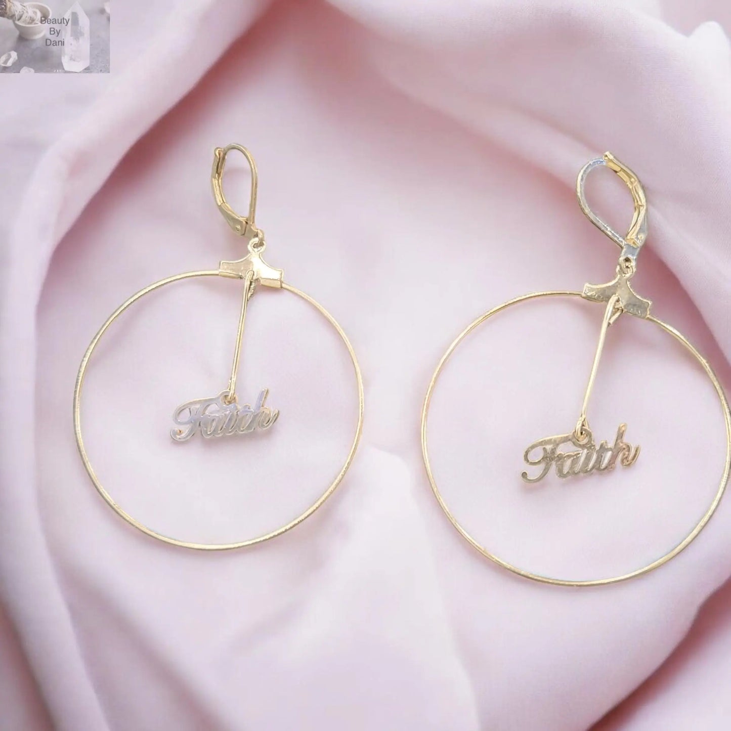 Stainless Steel Faith Earrings