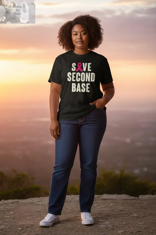 Save Second Base Breast Cancer T-Shirt